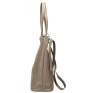Genuine Leather Maxi Bag 165 gray-brown MADE IN ITALY