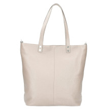 Maxi Borsa in pelle 165 taupe MADE IN ITALY