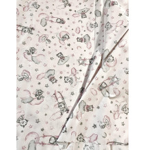 Pamut szövet Macskák rózsaszín, h. 145 cm