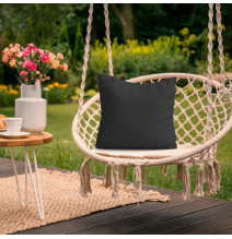 Cuscino da giardino impermeabile 50x50 cm nero