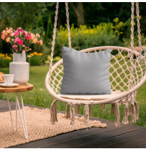 Waterproof garden cushion 50x50 cm light gray