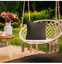 Cuscino da giardino impermeabile 50x50 cm marrone