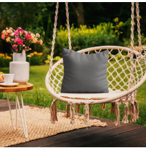 Zahradní polštář voděodolný 50x50 cm tmavě šedý