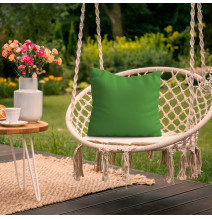 Waterproof garden cushion 50x50 cm green