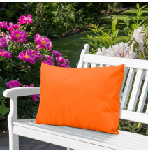 Waterproof garden cushion 50x70 cm orange