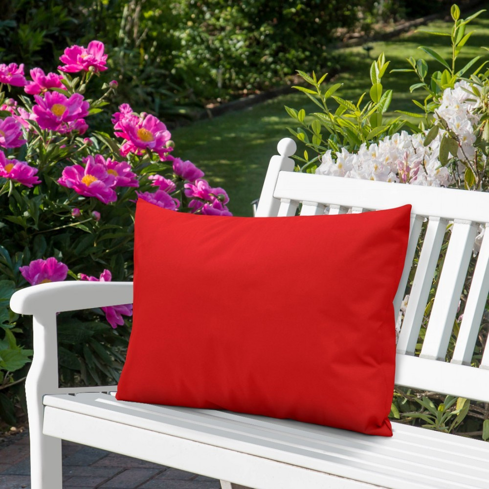 Rosso impermeabile da esterni imbottito 45,72 cm mobili da giardino cuscino 