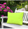 Waterproof garden cushion 50x70 cm lime