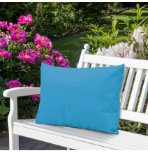 Waterproof garden cushion 50x70 cm sky blue