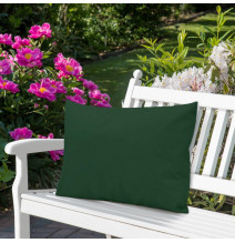 Waterproof garden cushion 50x70 cm dark green