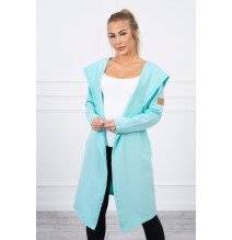Dámsky kardigán s kapucňou MI9077 mätový
