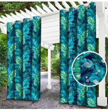 Garden curtain on rings on the terrace MIG143C