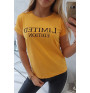 Women T-shirt LIMITED EDITION mustard
