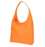 Leather shoulder bag 590 orange