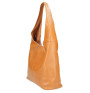 Oranžová kožená kabelka na rameno 590