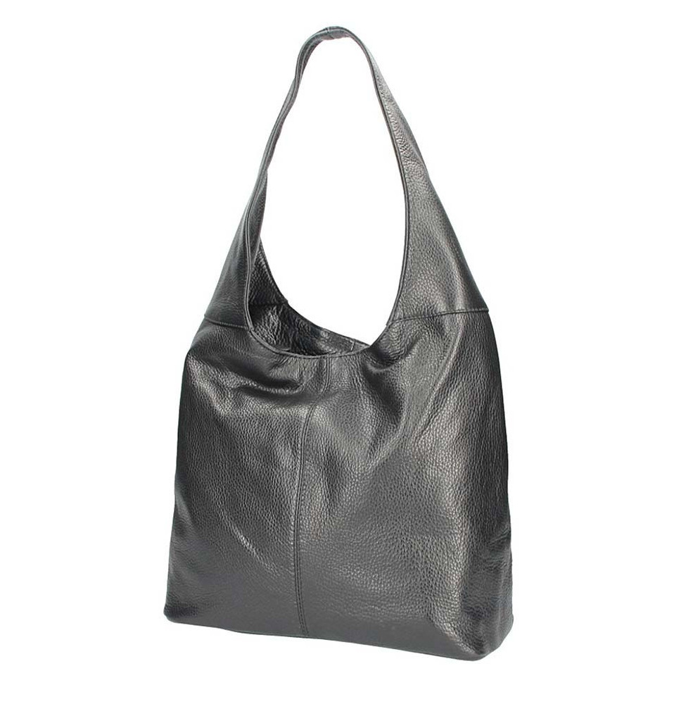 Leather shoulder bag 590 black