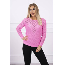 Ladies sweater MI2019-39 light pink