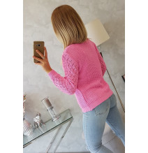 Dámsky sveter MI2019-39 svetloružový