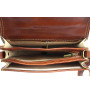 Genuine Leather Shoulder Bag 675 cognac