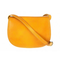 Schultertasche aus EchtLeder 675 gelb