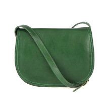 Genuine Leather Shoulder Bag 675 green