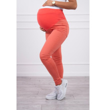 Těhotenské kalhoty MI3672 meruňkové