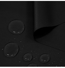 Tessuto impermeabile nero, altezza 160 cm MIG01