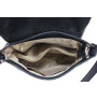 Genuine Leather Shoulder Bag 411 black Made in Italy