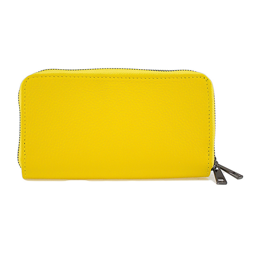 Woman genuine leather wallet 823 yellow