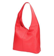 Echt Leder Schultertasche 590 rot