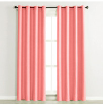 Blackout curtain on rings 150x250 cm pink