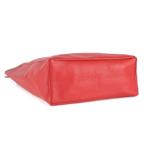 Kožená shopper kabelka 396 žlutá MADE IN ITALY