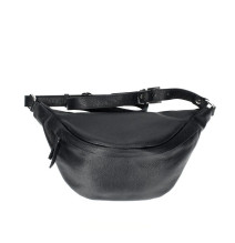 Marsupio in vera pelle 536 nero Made in Italy