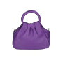 Genuine Leather Handbag 538 purple MADE IN ITALY