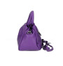 Genuine Leather Handbag 538 purple MADE IN ITALY