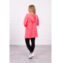 Cape with a hood MI8928 pink neon