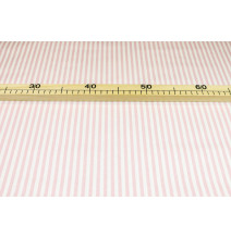 Cotton fabric Pink Strip, h. 145 cm