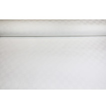 Tessuto cotone al metro - Dadi bianchi, h. 140 cm