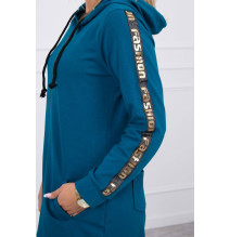 Women's sweatshirt with zipper at the back MI8997 marine