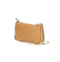 Tracolla in vera pelle 545 Made in Italy cognac