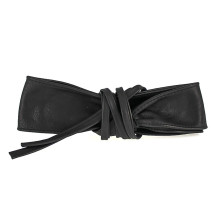 Damen Gürtel aus echtem Leder 839 schwarz