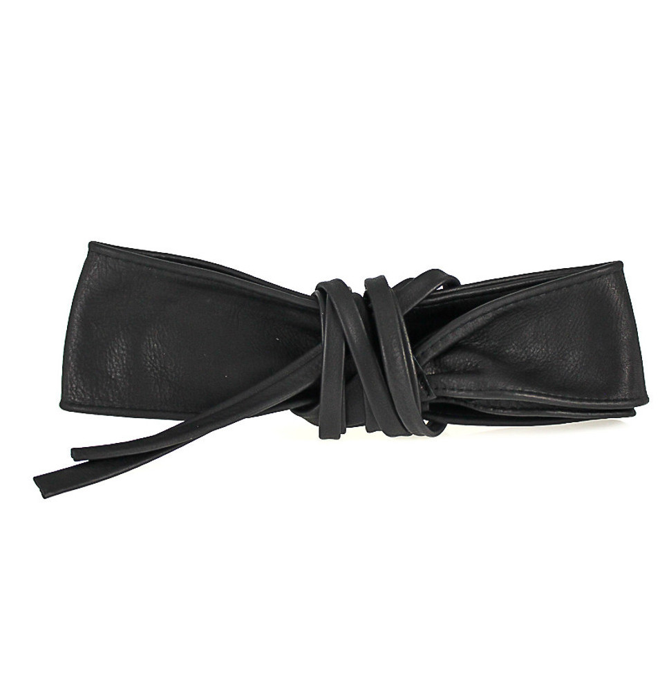 Genuine Leather sash belt 839 black