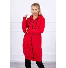 Women's insulated hooded sweatshirt MI9302 red