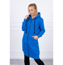 Women's insulated hooded sweatshirt MI9302 bluette