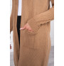 Modischen langen Pullover mit Taschen MI2020-3 camel