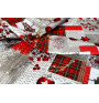 Bavlněný ubrus Mery Christmas 90x90 cm Made in Italy