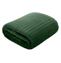 Microfiber blanket with 3D effect Cindy2 dark green