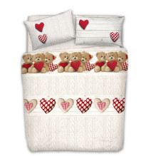 Duvet Covers MIG002ME Teddy Bear red Made in Italy