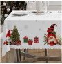 Vianočný obrus na stôl Škriatkovia 6