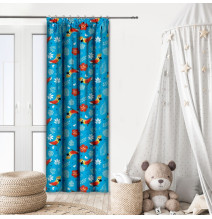 Curtain with plater tape 140x250 cm multicolored