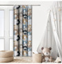 Curtain with plater tape 140x250 cm multicolored